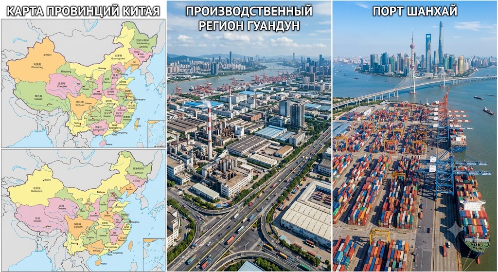 Карта провинций Китая